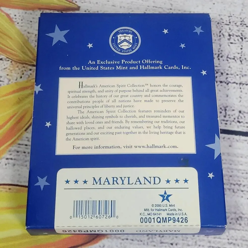 Rare Vintage‎ Hallmark American Spirit Collection Ornament Maryland